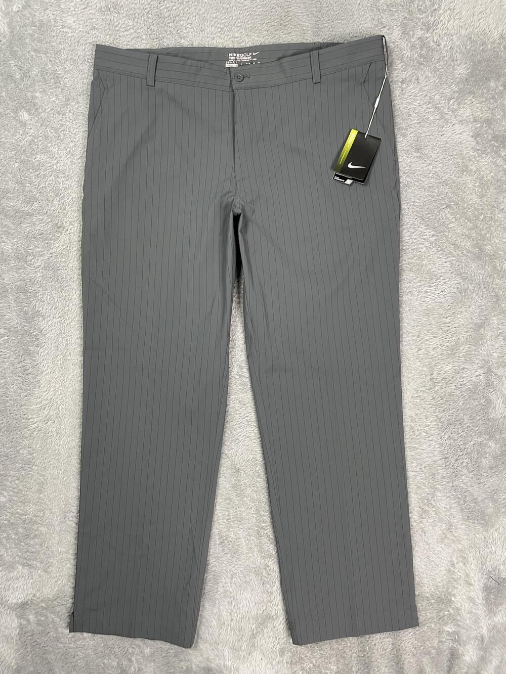 Nike Golf Pants Mens 38x30* Gray Dri-FIT Tour Performance Pinstripe Stretch NWT